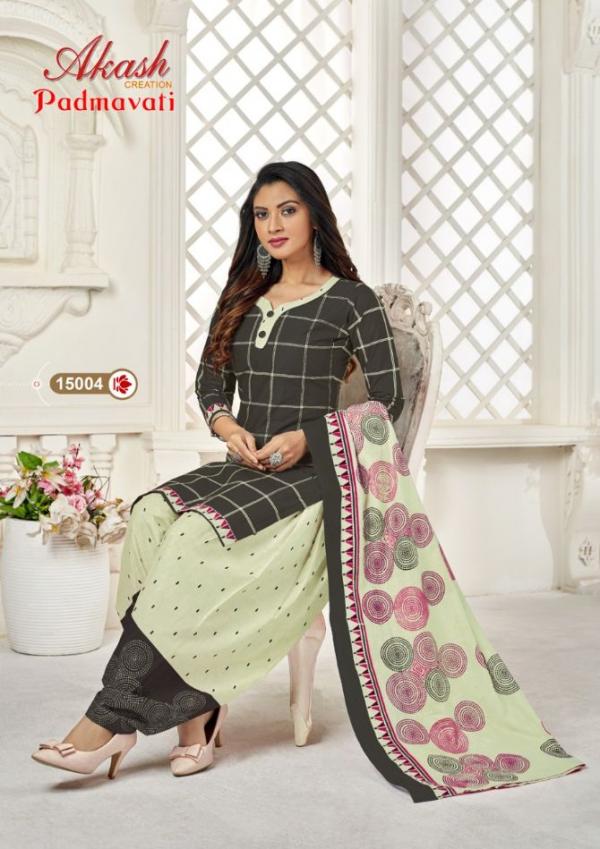 Akash Padmavati 15 Fancy Cotton Daily Wear Dress Materials